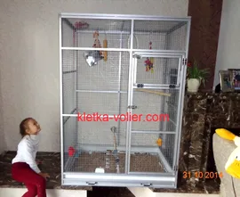 Клетка для Жако размером 1,2 х 0,8 х 1,7м